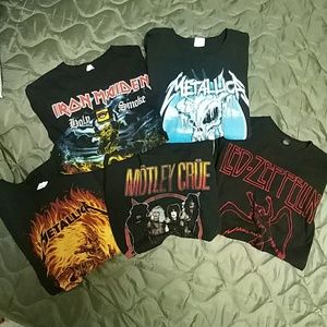 LOT OF CLASSIC ROCK TEES